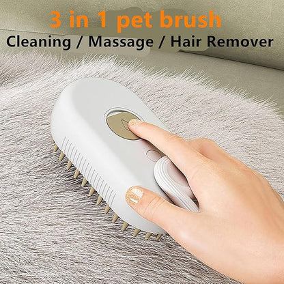 3-in-1 Steam Grooming Brush